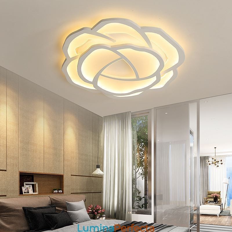 Plafoniera modernă, simplă, din acrilic, cu montare întinsă, 52 cm