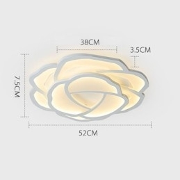 Plafoniera modernă, simplă, din acrilic, cu montare întinsă, 52 cm