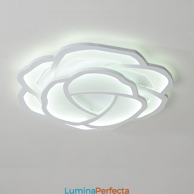 Plafoniera modernă, simplă, din acrilic, cu montare întinsă, 52 cm
