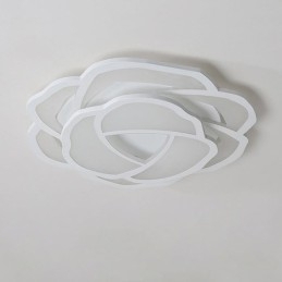 Plafoniera modernă, simplă, din acrilic, cu montare întinsă, 52 cm