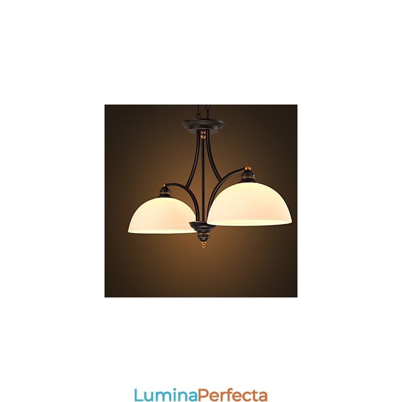 Plafoniere retro minimaliste Lampă de plafon din sticlă în stil european