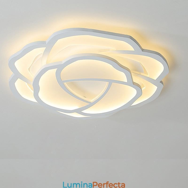 Plafoniera modernă, simplă, din acrilic, cu montare întinsă, 52 cm