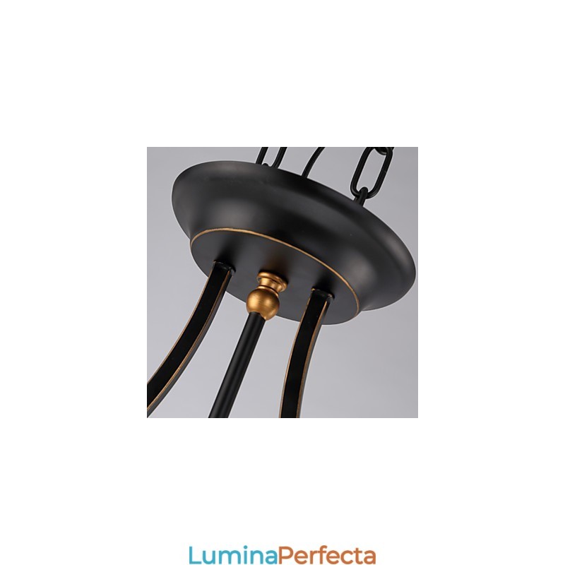 Plafoniere retro minimaliste Lampă de plafon din sticlă în stil european