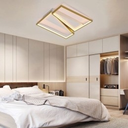 Plafoniera cu trapez în mozaic minimalist cu montare încastrabilă
