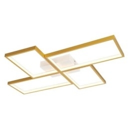 Plafoniera pătrată geometrică din mozaic cu montare încasată