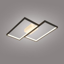 Plafoniera pătrată geometrică din mozaic cu montare încasată