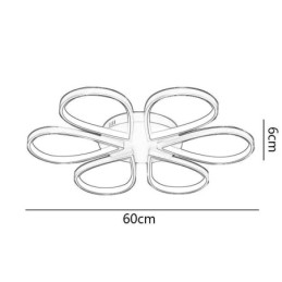 Plafoniera minimalista Clover cu montare incastrata