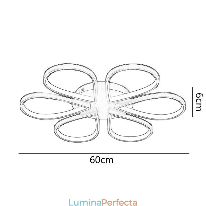 Plafoniera minimalista Clover cu montare incastrata