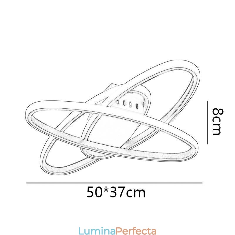 Plafoniera minimalistă Surround Planet cu montare încasată