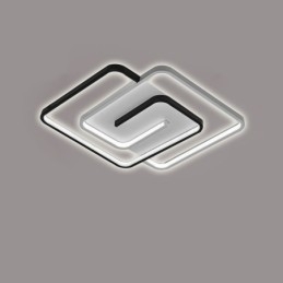 Plafoniera pătrată din acrilic Wrap cu montare încasată