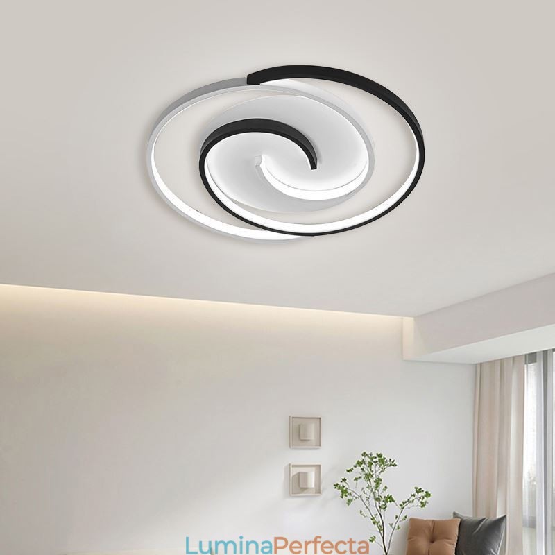 Plafoniera rotundă din acrilic Wrap cu montare încasată