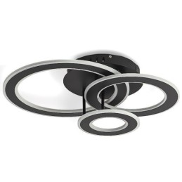 Plafoniera rotundă triplă din acrilic cu montare încasată