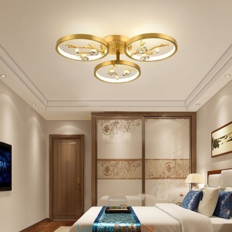 Plafoniera cu montaj încadrat cupru Art Branch Plum Blossom