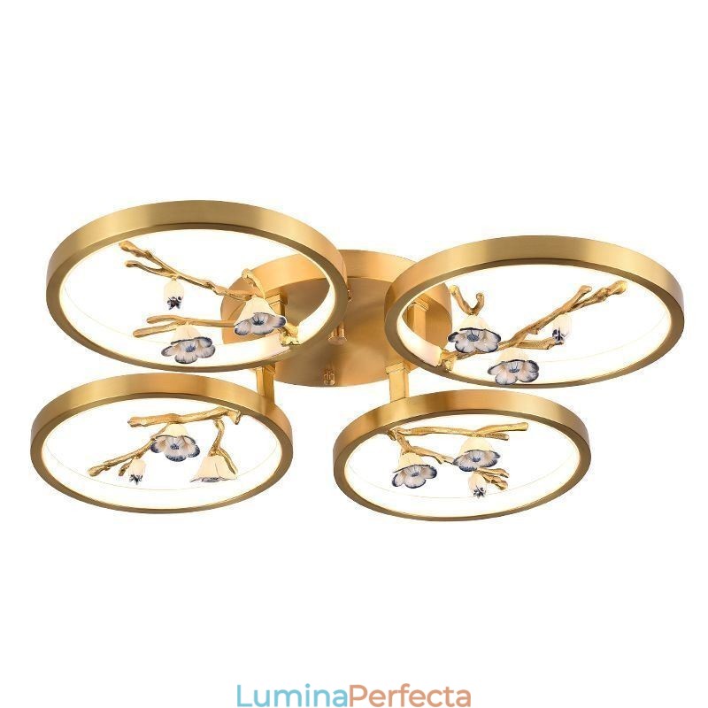 Plafoniera cu montaj încadrat cupru Art Branch Plum Blossom