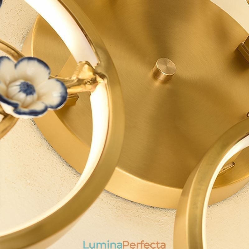 Plafoniera cu montaj încadrat cupru Art Branch Plum Blossom