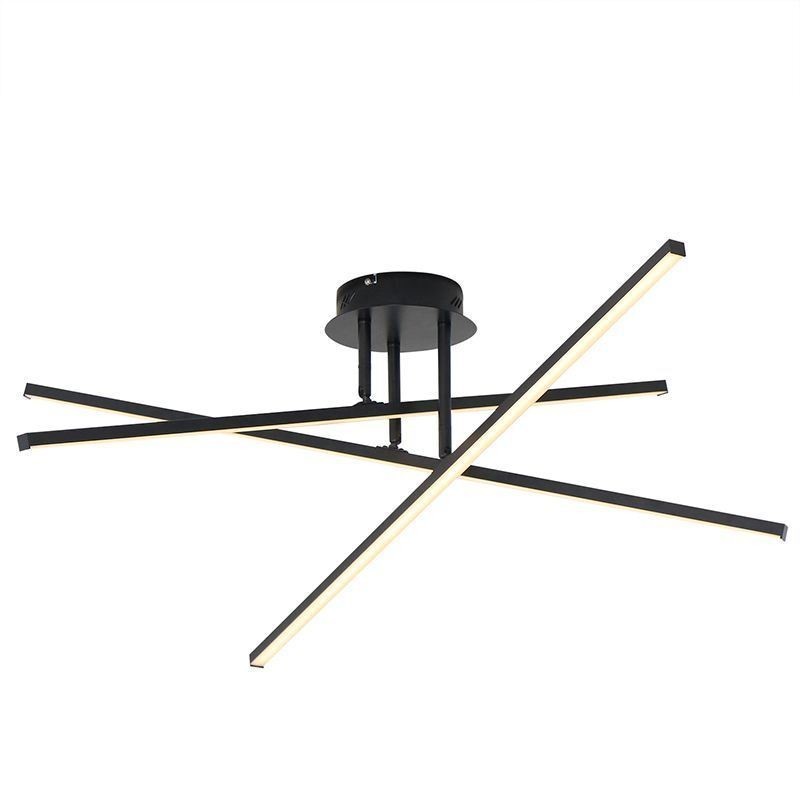 Plafoniera modernă, simplă, din aluminiu, cu bandă artistică