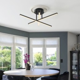 Plafoniera modernă, simplă, din aluminiu, cu bandă artistică