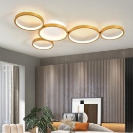 Plafoniera modernă de artă din aluminiu cu montaj încastrat