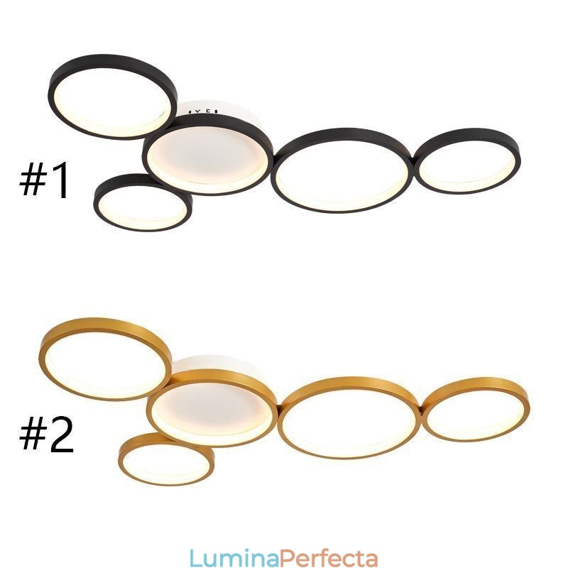 Plafoniera modernă de artă din aluminiu cu montaj încastrat