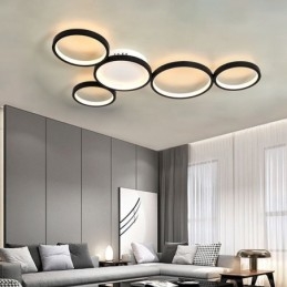 Plafoniera modernă de artă din aluminiu cu montaj încastrat
