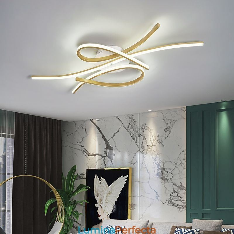 Plafoniera minimalistă Fluture Art din aluminiu