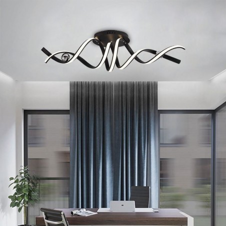 Plafoniera modernă în spirală din aluminiu Plafoniera modernă în spirală din aluminiu