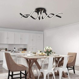 Plafoniera modernă în spirală din aluminiu