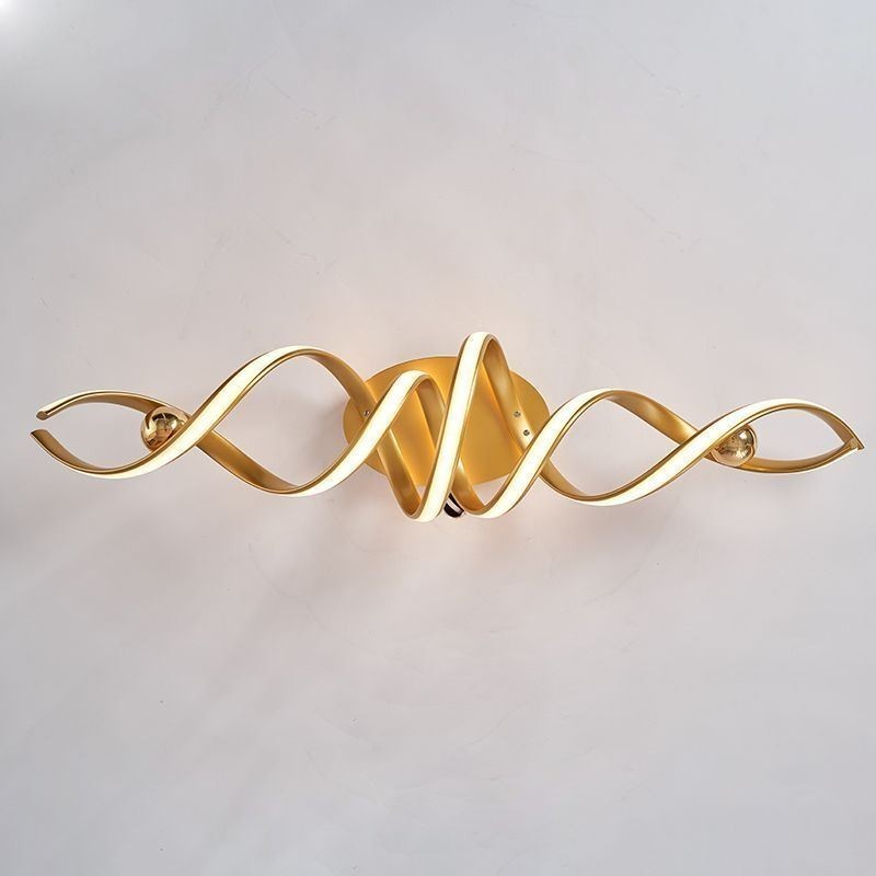 Plafoniera modernă în spirală din aluminiu