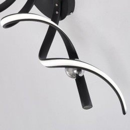 Plafoniera modernă în spirală din aluminiu