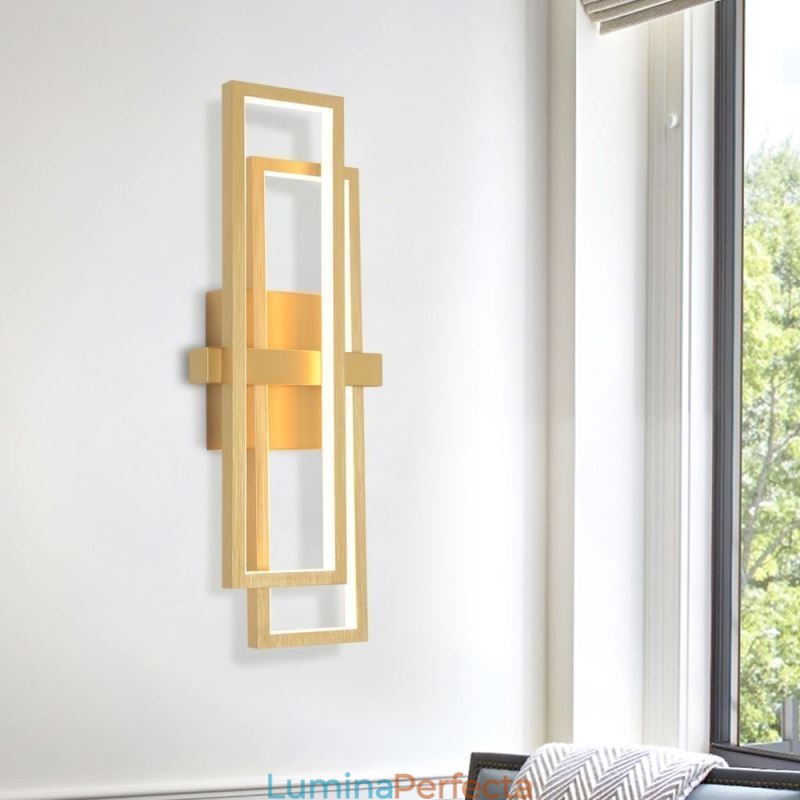 Plafoniera pătrată geometrică minimalistă din aluminiu cu montare încastrabilă