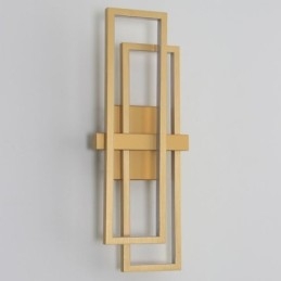 Plafoniera pătrată geometrică minimalistă din aluminiu cu montare încastrabilă