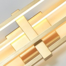 Plafoniera pătrată geometrică minimalistă din aluminiu cu montare încastrabilă