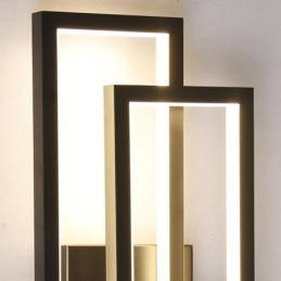 Plafoniera pătrată geometrică minimalistă din aluminiu cu montare încastrabilă