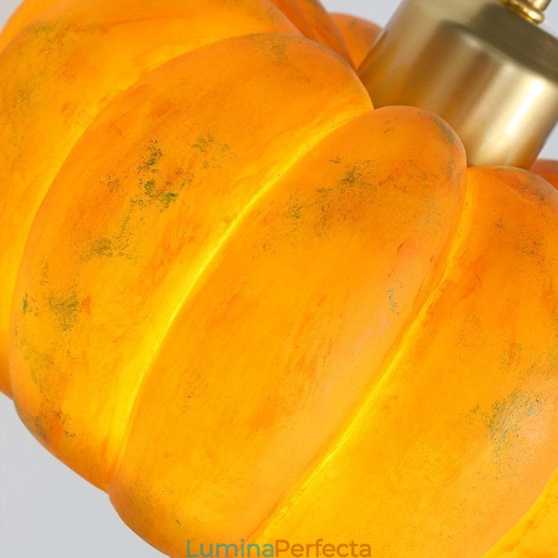 Plafoniera retro japoneză dublă Pumpkin