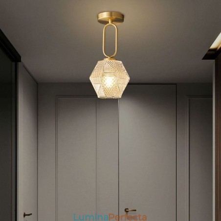 Iluminat modern din sticlă cu montaj încastrat Plafoniera creativă Iluminat modern din sticlă cu montaj încastrat Plafoniera creativă