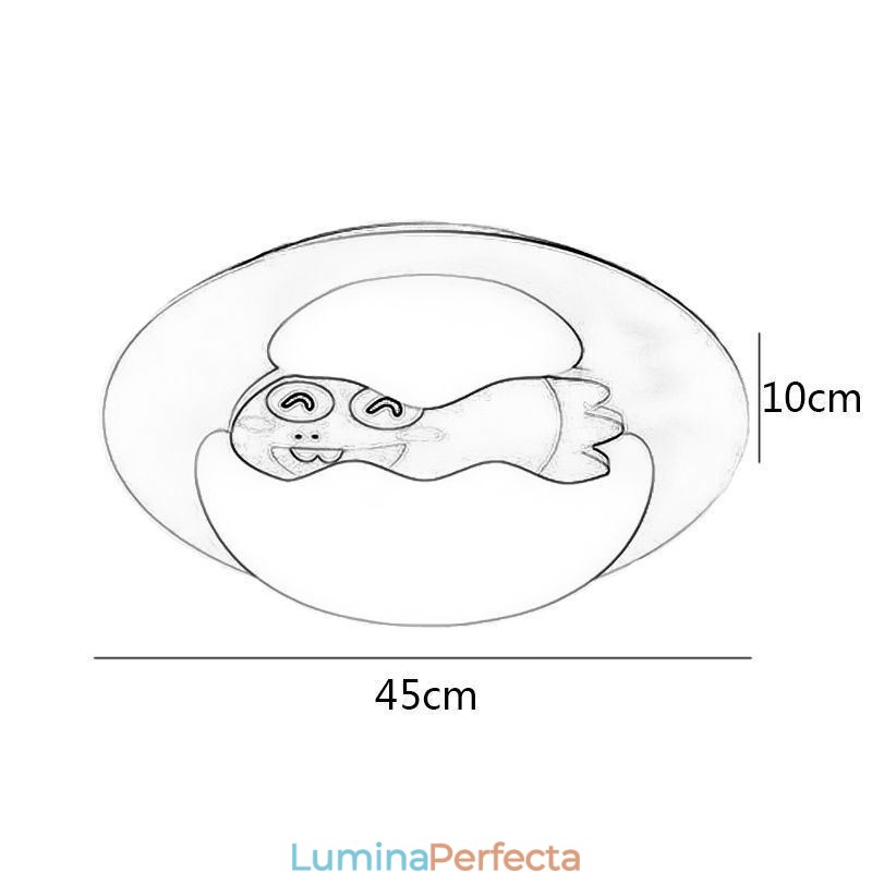 Plafoniera decorativă modernă cu montaj încadrat