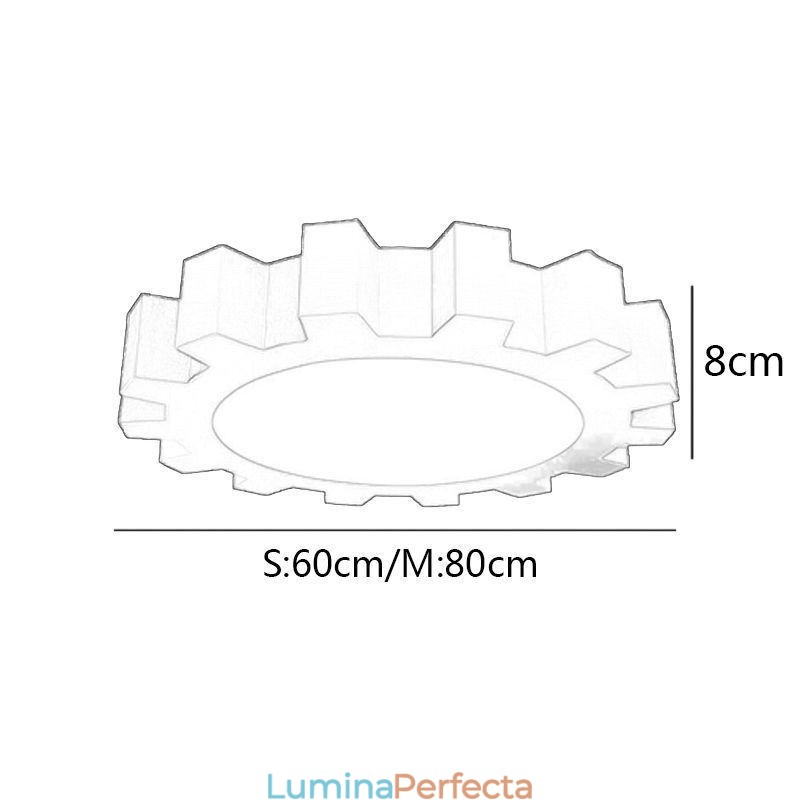 Plafoniera din desene animate cu montaj modern