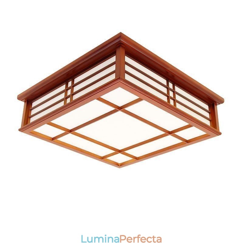 Plafoniera retro Plafoniera decorativa din lemn