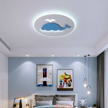 Plafoniera creativă modernă Plafoniera balenă Plafoniera creativă modernă Plafoniera balenă