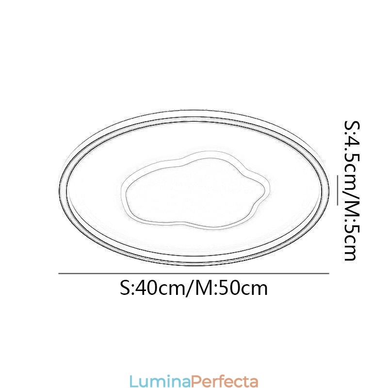 Plafoniera modernă Plafoniera rotundă nor