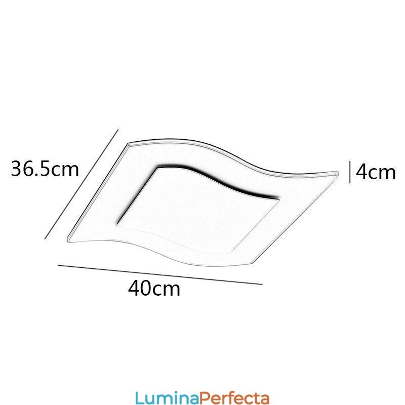 Plafoniera modernă Plafoniera pătrată din acril
