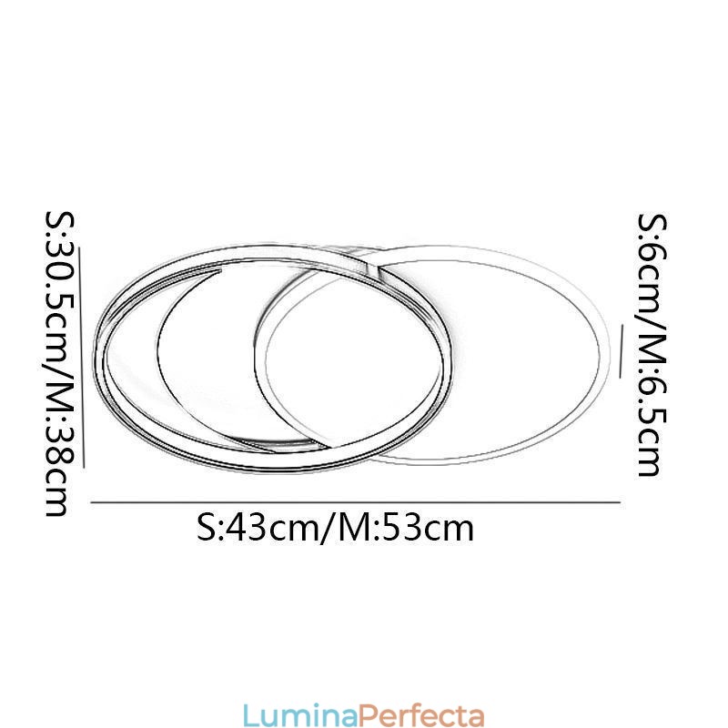 Plafoniera Creative Cerc Rotund Plafoniera