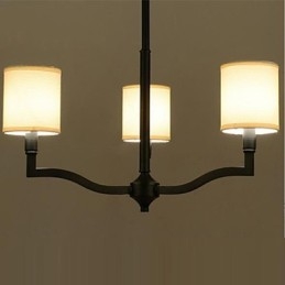 American Country Hanging Lights Nordic Contracted Warm Cloth Cap Lămpi și lampioane