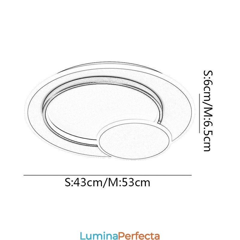 Plafoniera modernă Plafoniera rotundă
