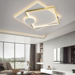 Plafoniera modernă, pătrată, geometrică, din acril
