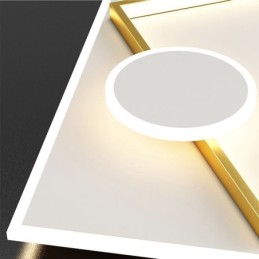 Plafoniera modernă, pătrată, geometrică, din acril