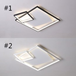 Plafoniera modernă pătrată pentru interior. Corpuri de iluminat inteligente