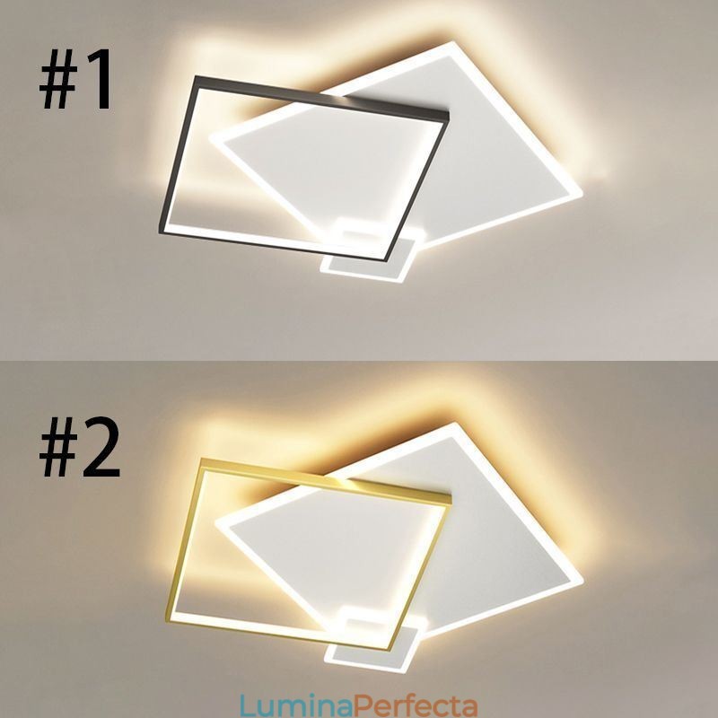 Plafoniera modernă Plafoniera pătrată geometrică