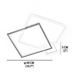 Plafoniera modernă Plafoniera pătrată geometrică