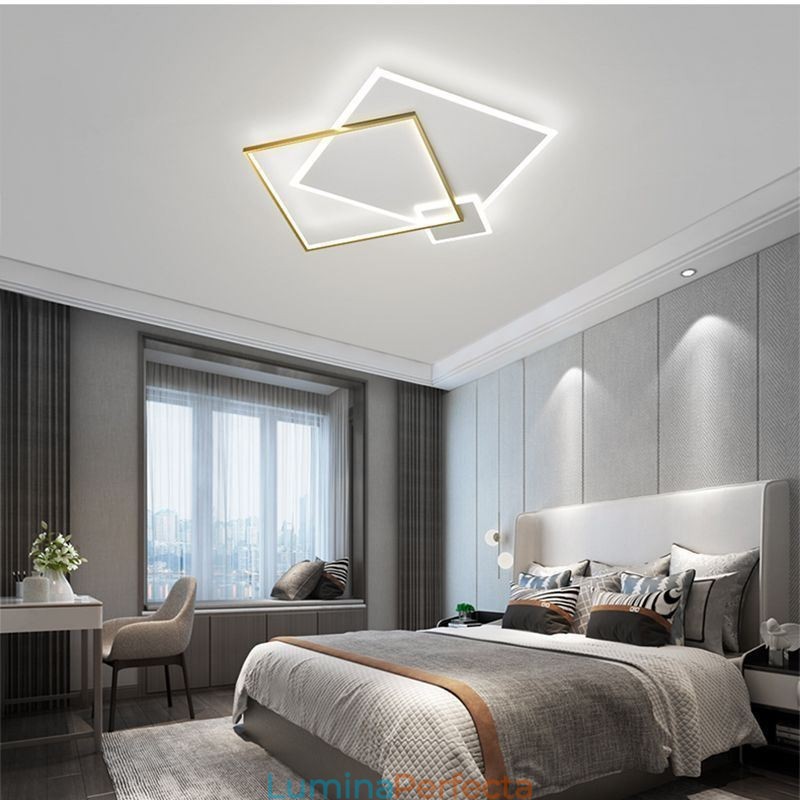 Plafoniera modernă Plafoniera pătrată geometrică